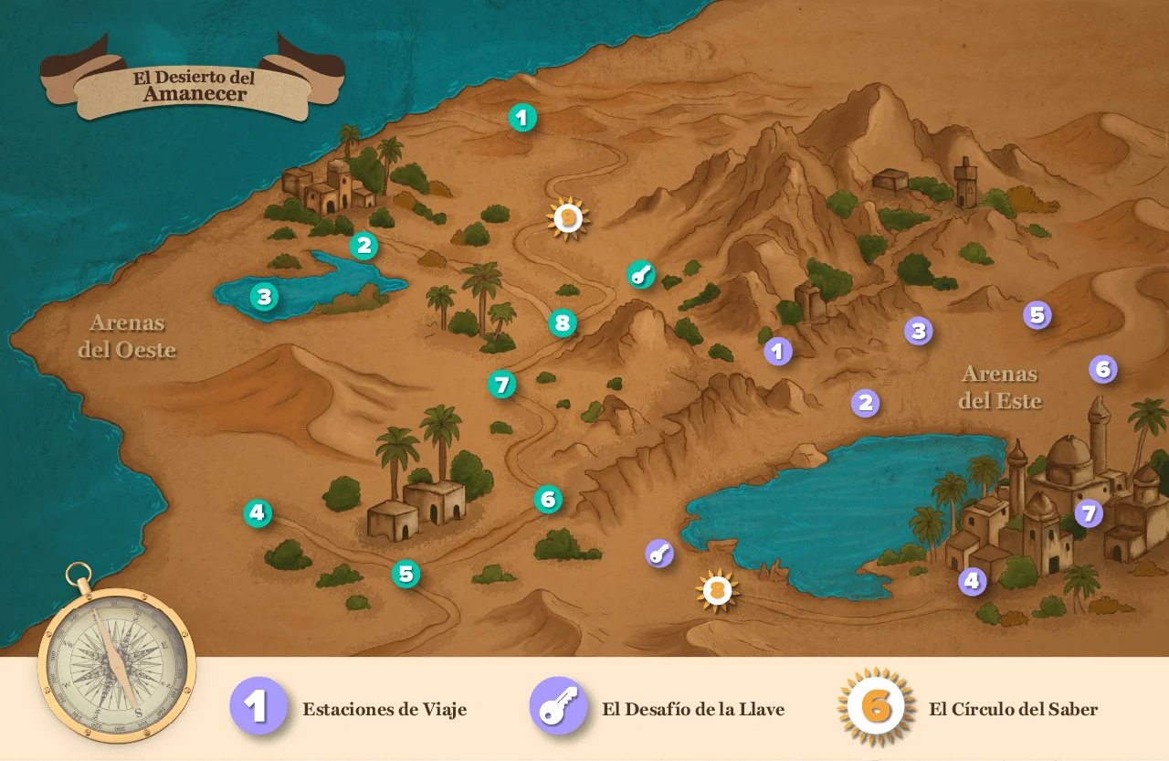 Mapa del Desierto del Amanecer
