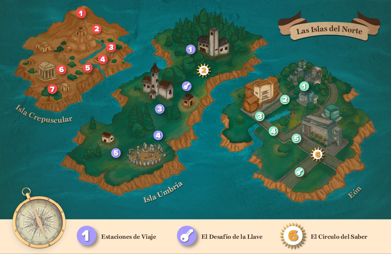 Mapa de Las Islas del Norte